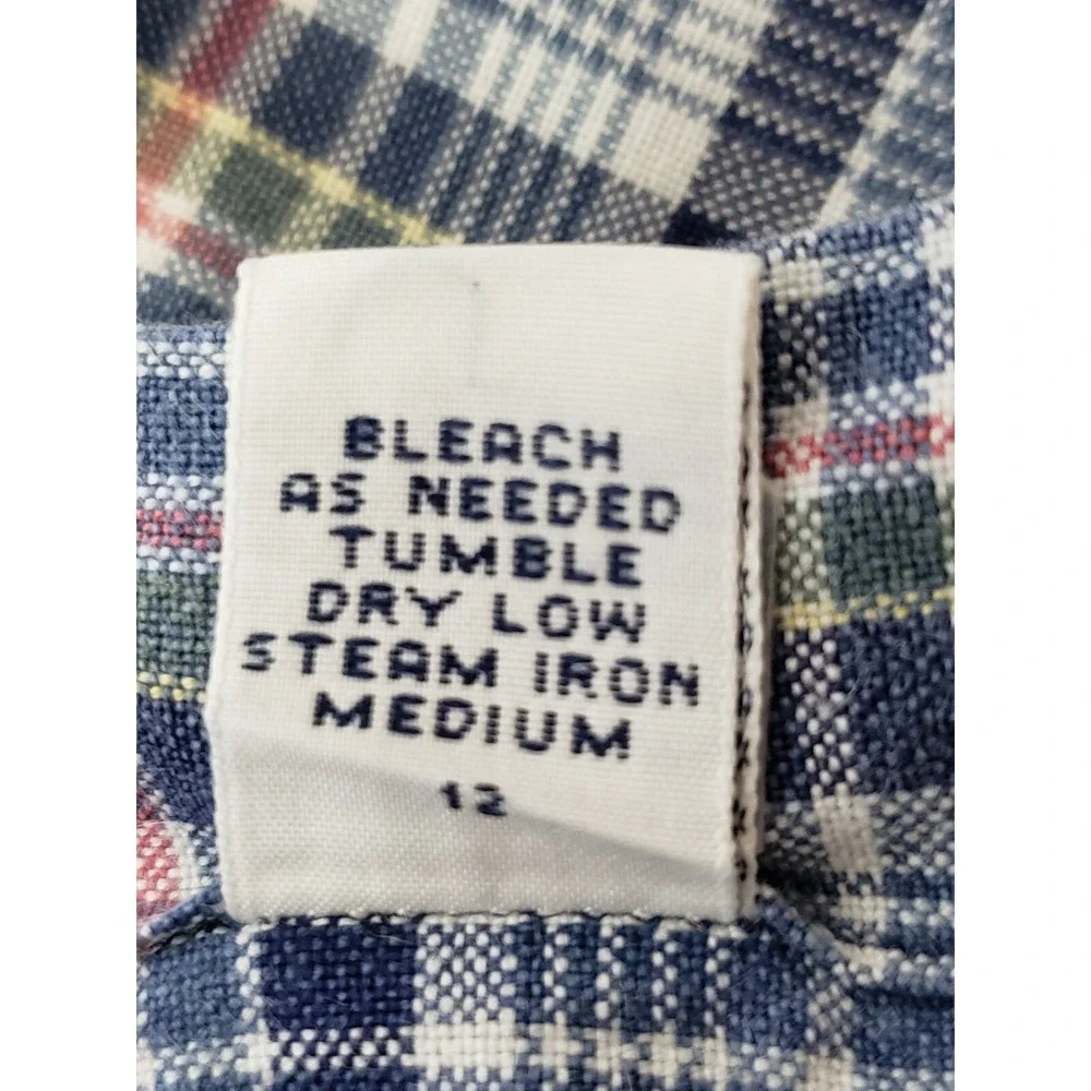 Ralph Lauren Mens Shirt XL‎ L/S Blue Plaid Blake100% Cotton Collared Button Down